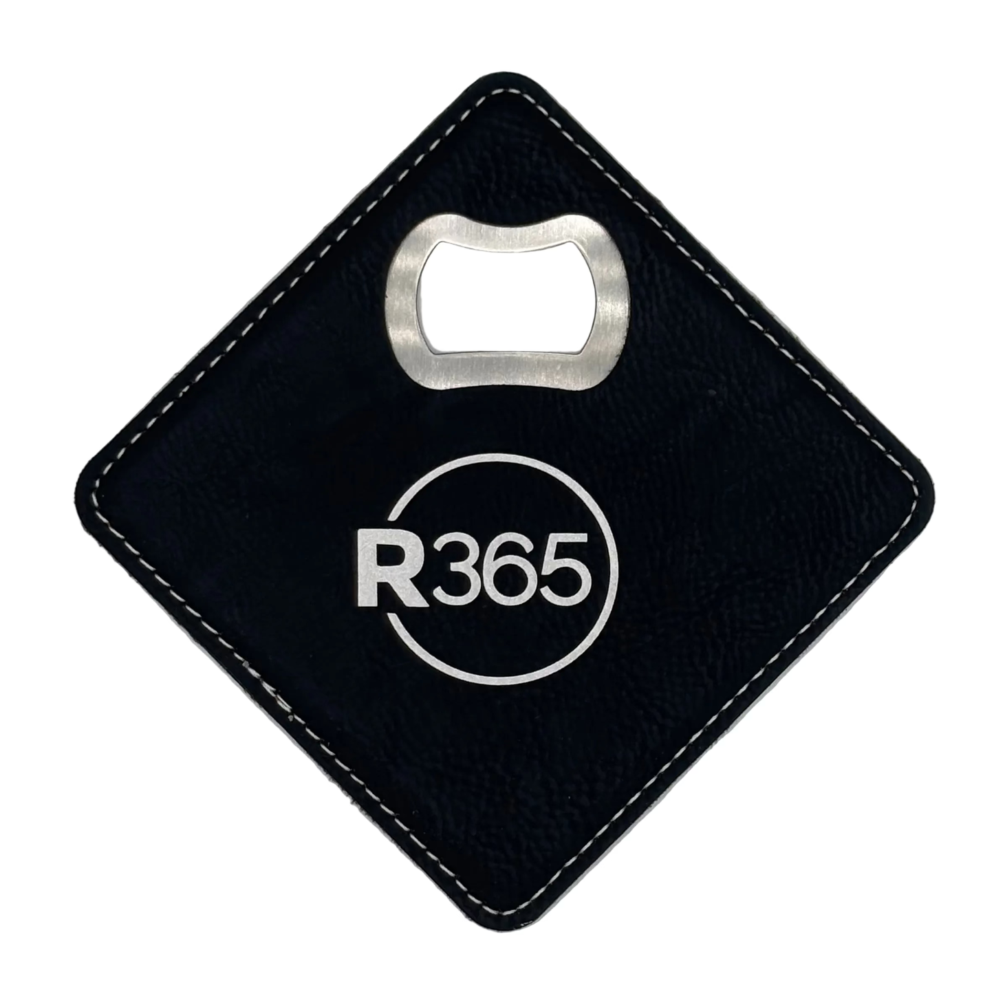 R365 Black Coaster Bottle Opener